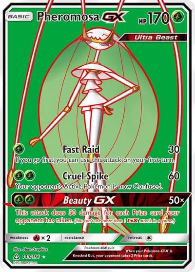 Pheromosa GX (Full Art) SM - Ultra Prism Pokemon card