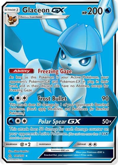 Glaceon GX (Full Art) SM - Ultra Prism Pokemon card