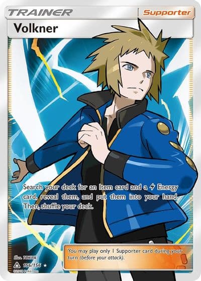 Volkner (Full Art) SM - Ultra Prism Pokemon card