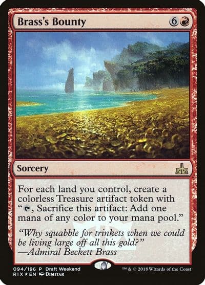 Brasss Bounty Draft Weekend Launch Party & Release Event Promos Magic card