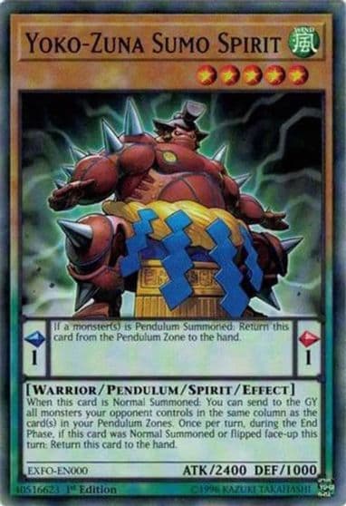 Yoko Zuna Sumo Spirit Extreme Force Yu-Gi-Oh! card