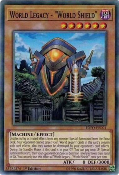 World Legacy World Shield Extreme Force Yu-Gi-Oh! card