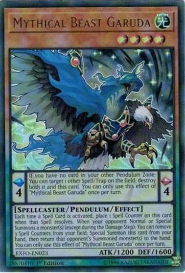 Mythical Beast Garuda Extreme Force Yu-Gi-Oh! card