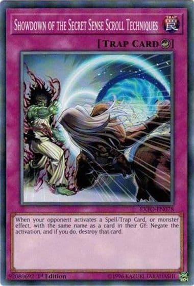 Showdown of the Secret Sense Scroll Techniques Extreme Force Yu-Gi-Oh! card
