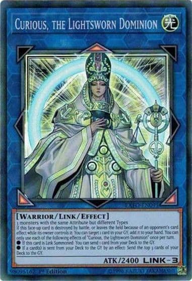 Curious the Lightsworn Dominion Extreme Force Yu-Gi-Oh! card