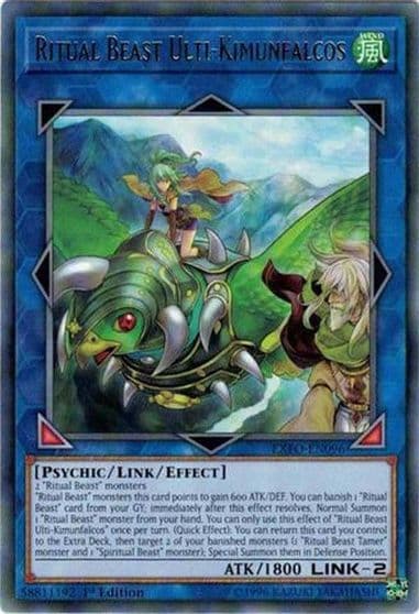 Ritual Beast Ulti Kimunfalcos Extreme Force Yu-Gi-Oh! card