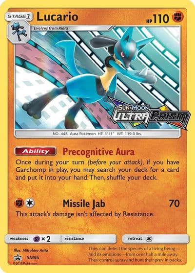 Lucario - SM95 (Prerelease) SM Promos Pokemon card