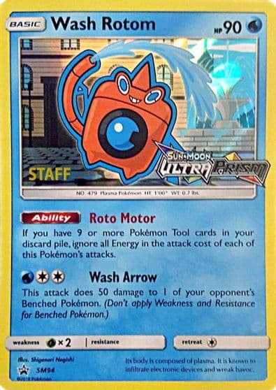 Wash Rotom - SM94 (Prerelease) [Staff] SM Promos Pokemon card
