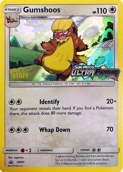 Gumshoos - SM97 (Prerelease) [Staff] SM Promos Pokemon card