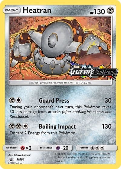 Heatran - SM96 (Prerelease) SM Promos Pokemon card