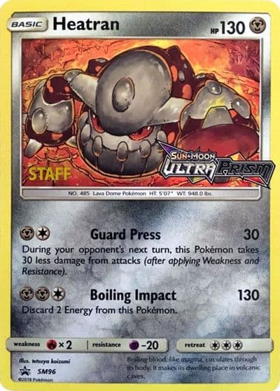 Heatran - SM96 (Prerelease) [Staff] SM Promos Pokemon card