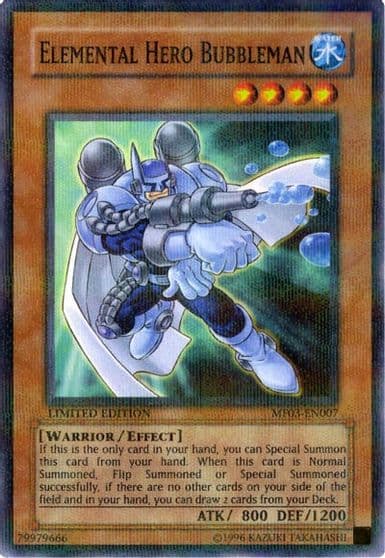 Elemental HERO Bubbleman Mattel Action Figure Promos: Series 3 Yu-Gi-Oh! card
