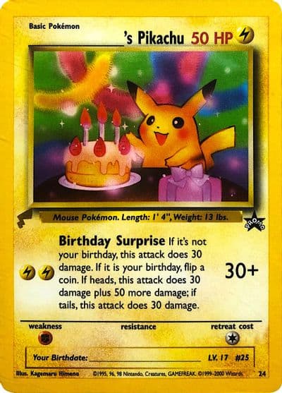 ______'s Pikachu Pikachu World Collection Promos Pokemon card