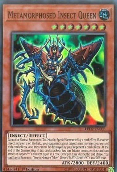 Metamorphosed Insect Queen Legendary Duelists: Ancient Millennium Yu-Gi-Oh! card