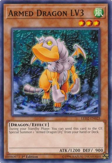 Armed Dragon LV3 Legendary Duelists: Ancient Millennium Yu-Gi-Oh! card