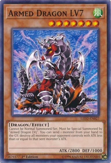 Armed Dragon LV7 Legendary Duelists: Ancient Millennium Yu-Gi-Oh! card