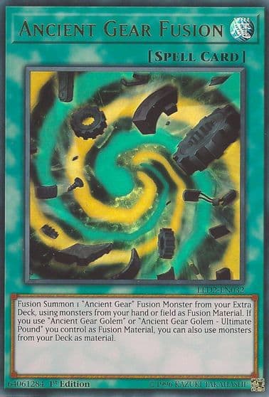 Ancient Gear Fusion Legendary Duelists: Ancient Millennium Yu-Gi-Oh! card