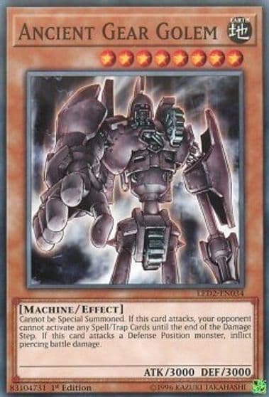 Ancient Gear Golem Legendary Duelists: Ancient Millennium Yu-Gi-Oh! card