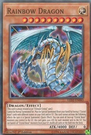Rainbow Dragon Legendary Duelists: Ancient Millennium Yu-Gi-Oh! card