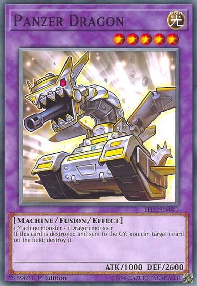 Panzer Dragon Legendary Duelists: Ancient Millennium Yu-Gi-Oh! card