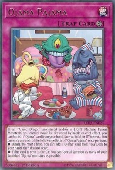 Ojama Pajama Legendary Duelists: Ancient Millennium Yu-Gi-Oh! card