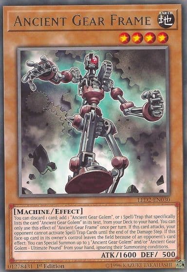 Ancient Gear Frame Legendary Duelists: Ancient Millennium Yu-Gi-Oh! card