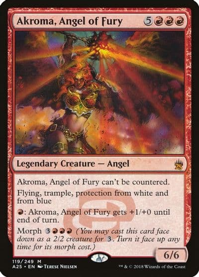Akroma Angel of Fury Masters 25 Magic card