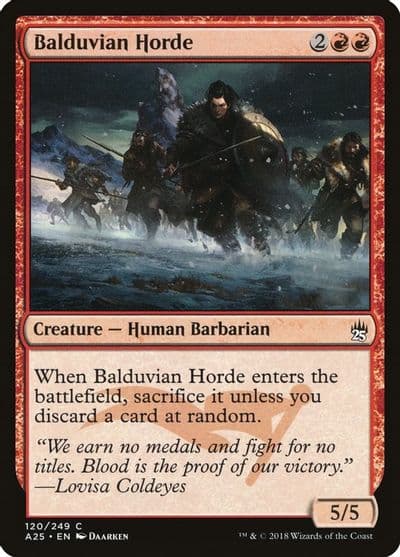 Balduvian Horde Masters 25 Magic card