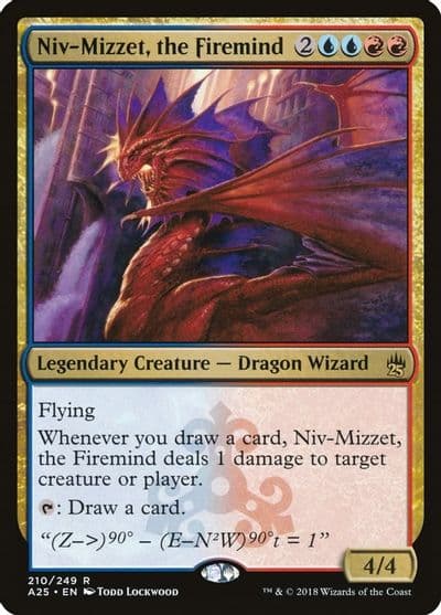 Niv Mizzet the Firemind Masters 25 Magic card