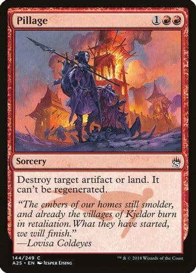 Pillage Masters 25 Magic card