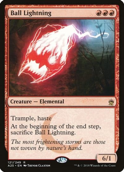 Ball Lightning Masters 25 Magic card