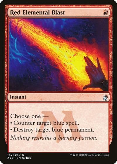 Red Elemental Blast Masters 25 Magic card