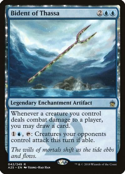 Bident of Thassa Masters 25 Magic card