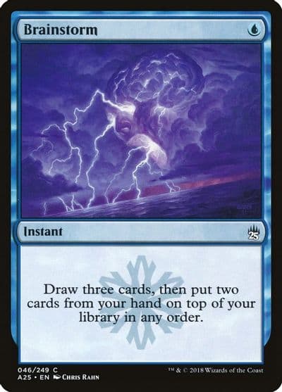 Brainstorm Masters 25 Magic card