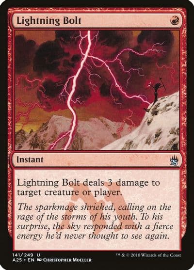 Lightning Bolt Masters 25 Magic card