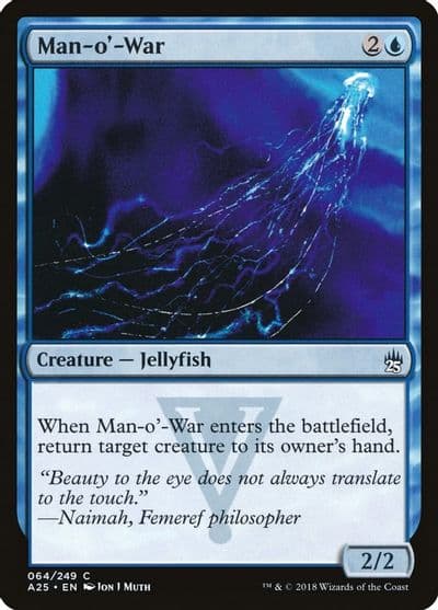 Man o War Masters 25 Magic card