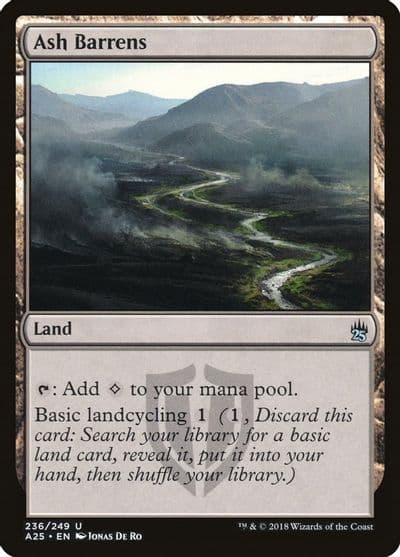 Ash Barrens Masters 25 Magic card
