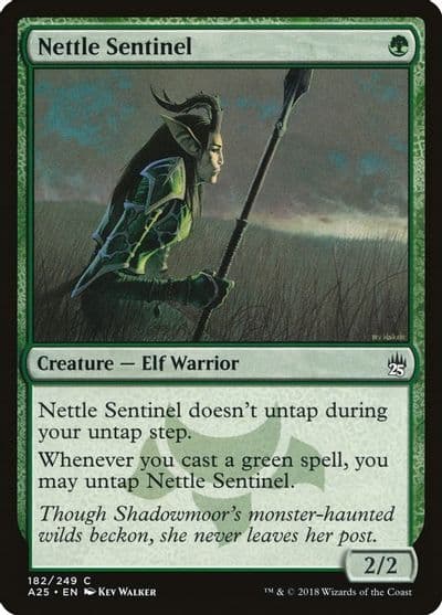 Nettle Sentinel Masters 25 Magic card