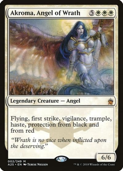 Akroma Angel of Wrath Masters 25 Magic card