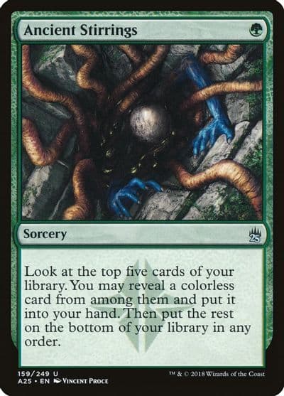 Ancient Stirrings Masters 25 Magic card