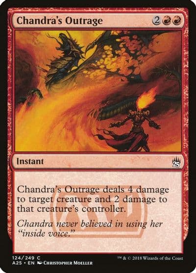 Chandras Outrage Masters 25 Magic card