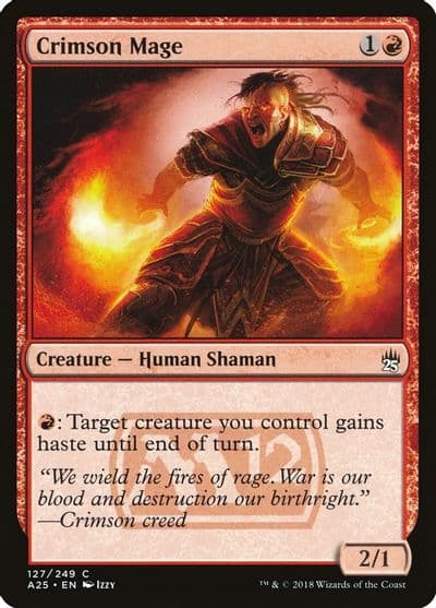 Crimson Mage Masters 25 Magic card