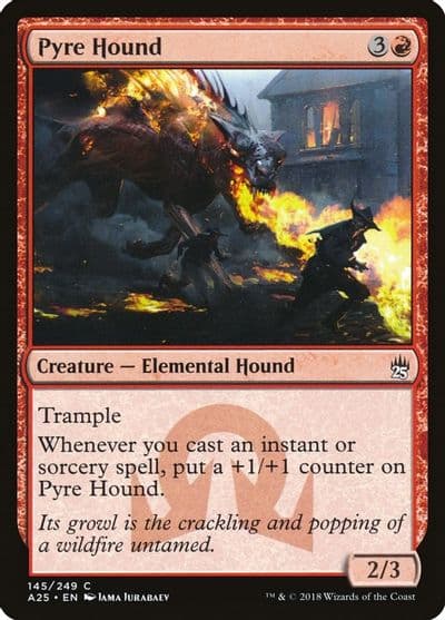 Pyre Hound Masters 25 Magic card