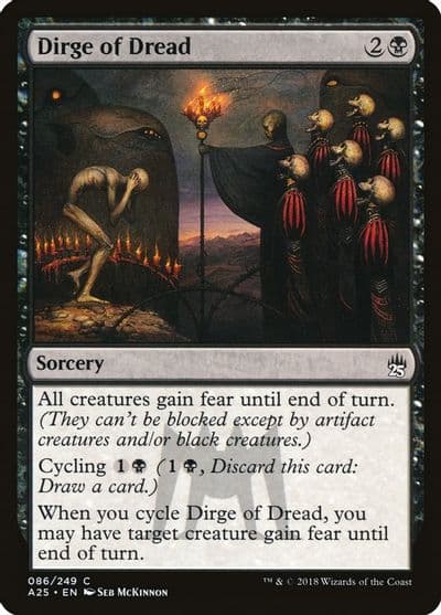 Dirge of Dread Masters 25 Magic card