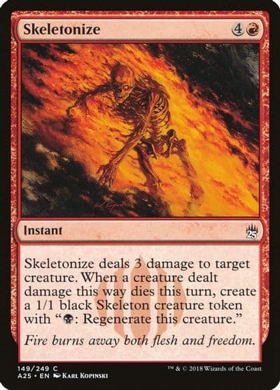 Skeletonize Masters 25 Magic card