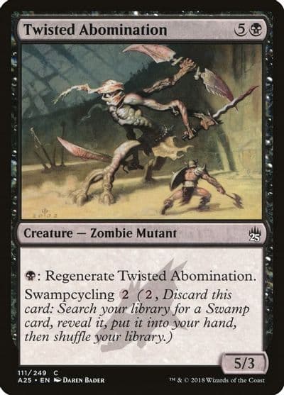 Twisted Abomination Masters 25 Magic card