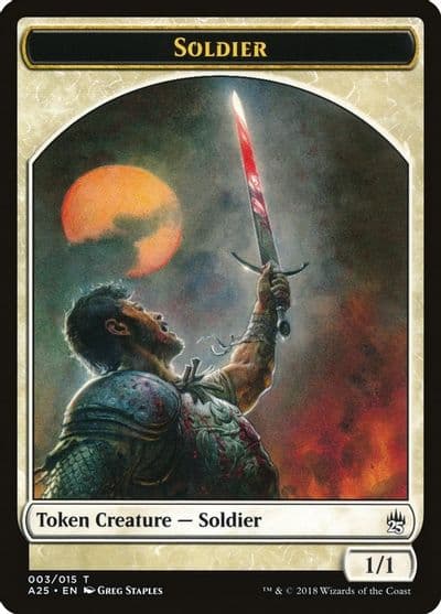 Soldier Token 003 Masters 25 Magic card