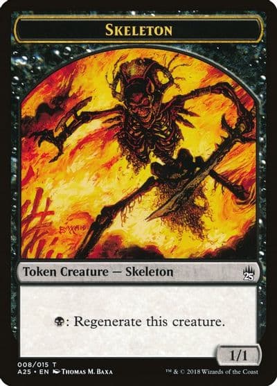 Skeleton Token 008 Masters 25 Magic card