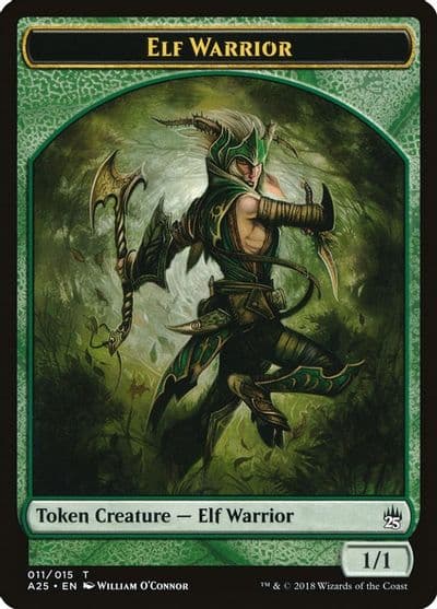 Elf Warrior Token 011 Masters 25 Magic card