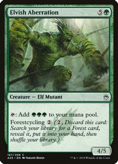 Elvish Aberration Masters 25 Magic card